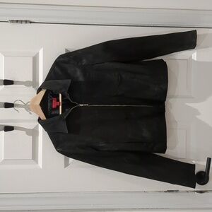 BCBG faux leather jacket